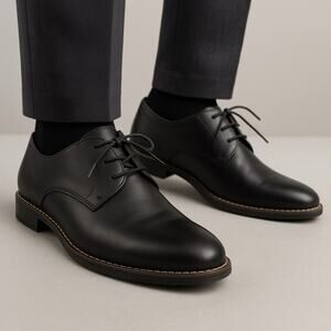 Jousen Mens Dress Shoes Oxfords Size 11.5 Retro Classic Lace Up Black Formal